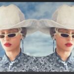 Beyoncé Channeled Her Inner Cowgirl With a Bandanna-Print Set and Diamond Bolo Tie