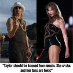 I’m a better performer and I stick to my opinion that she should be banned from music. She s*cks and her fans are toxic” — Kid Rock on Taylor and Swifties after Swifties dragged him for trolling Taylor Swift……